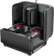 2-in-1 Foot & Calf Massager with Heat, Shiatsu Kneading, Vibration & Compression