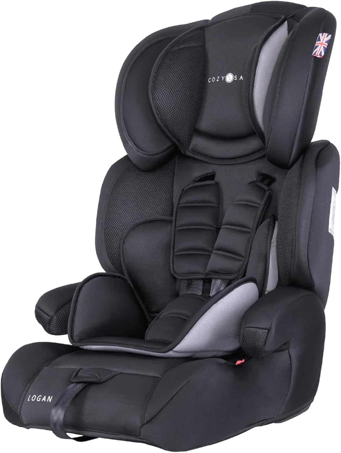 Group 1/2/3 Child Car Seat 5-Point Harness 9–36kg Adjustable Headrest