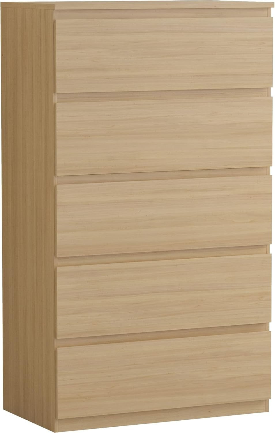 5 Drawer Chest of Drawers Tall Storage Unit Pine Wood Bedroom Cabinet