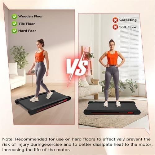 4-in-1 Vibration Walking Pad Under Desk Treadmill with Incline & App