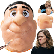 Black Pimple Popper Fidget Face Silicone Zit Stress Relief Toy