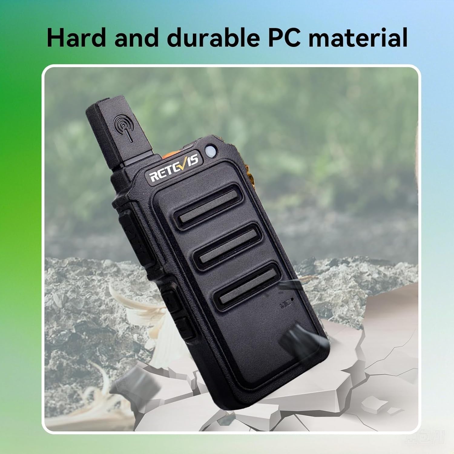 Mini Rechargeable Walkie Talkies PMR446 VOX Long Battery 2 Pack