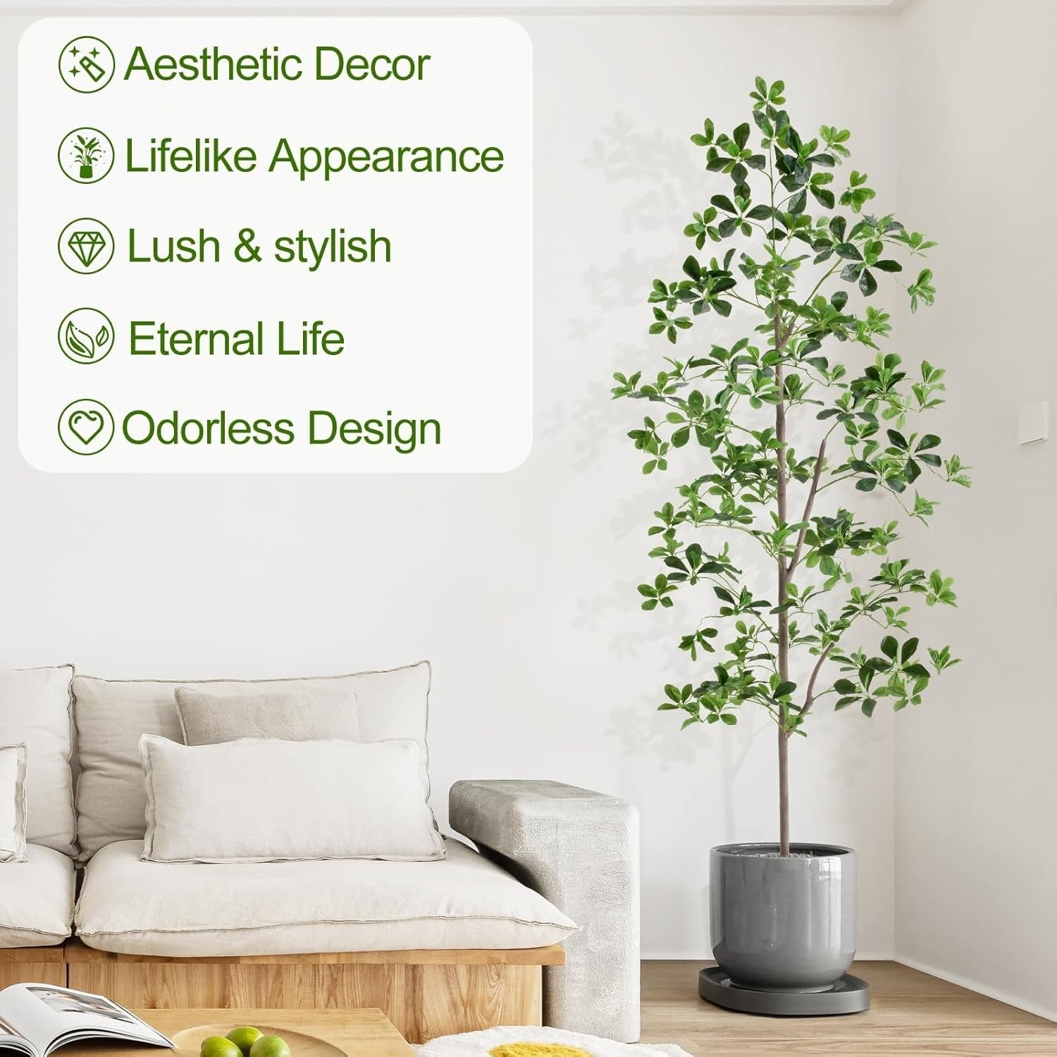 Artificial Olive Tree 180cm Lifelike Indoor Potted Tall Faux Greenery Home Decor