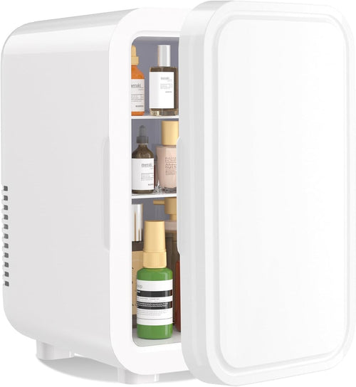 6L Mini Fridge Portable AC/DC Cooler Warmer Bedroom Skincare White