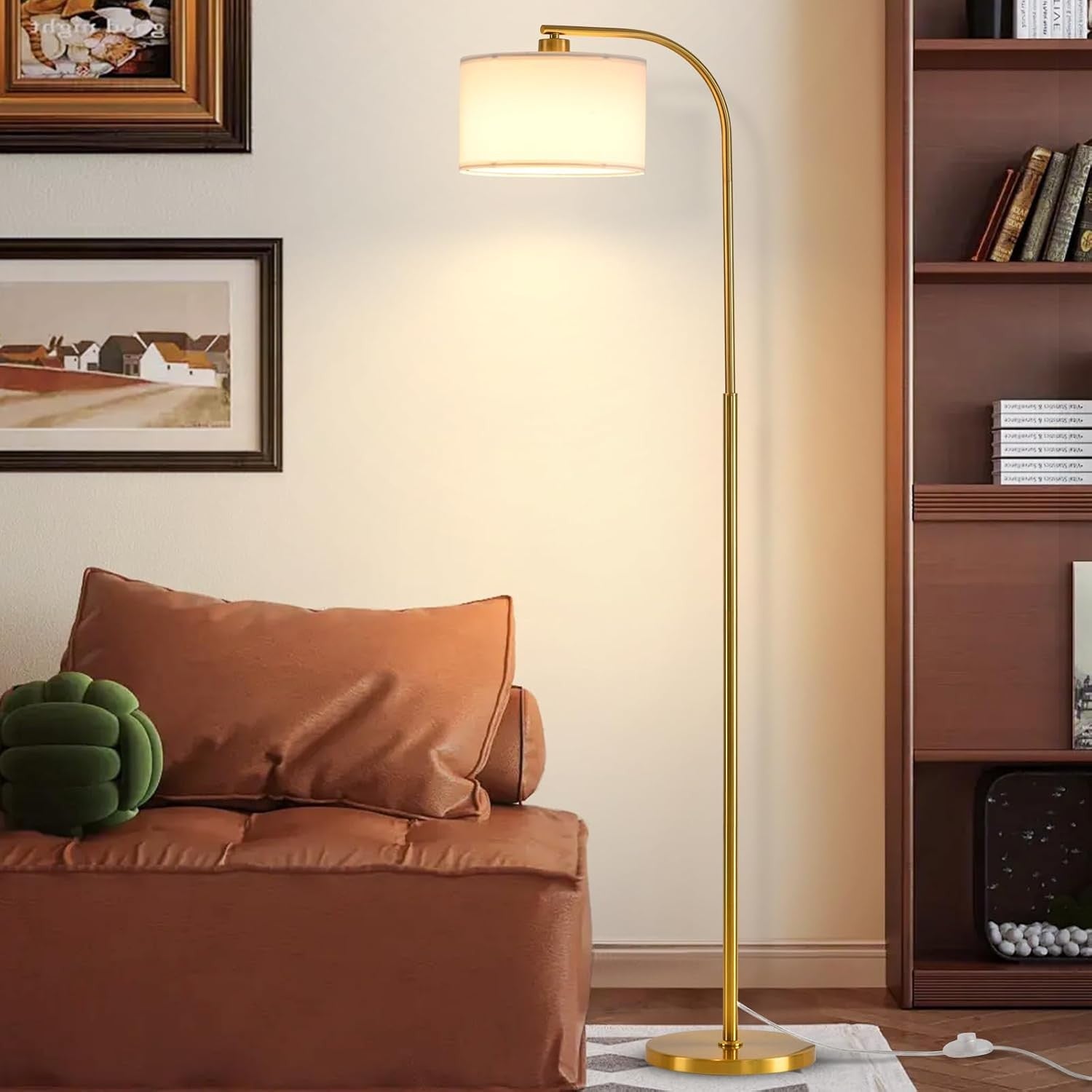 Gold Floor Lamp LED Dimmable Remote App Control RGB Smart Standing Light
