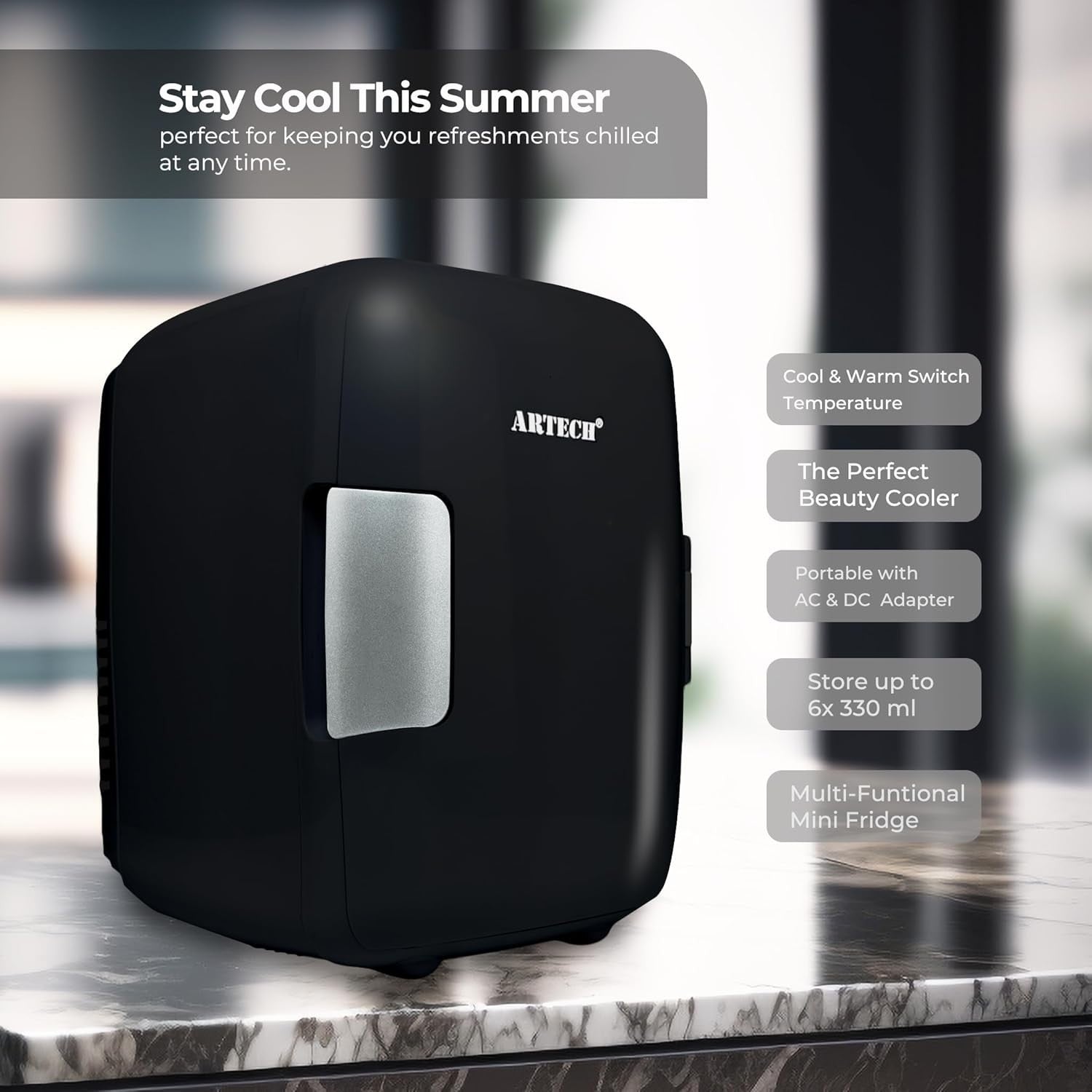 Coka cola coke zero Mini Fridge 4L AC/DC Cooler Warmer Bedroom Car Desk