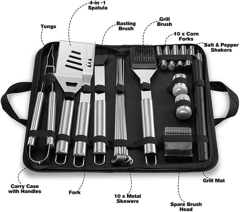 4 Burner Gas BBQ Grill with Side Shelves Heavy Duty Outdoor Garden Party Set