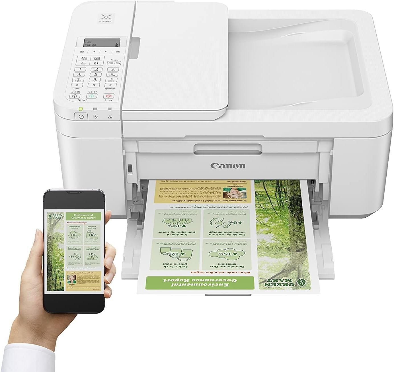 All in One Colour Inkjet Printer with WiFi, Duplex Printing and USB
