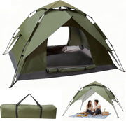 2-3 Man Pop Up Camping Tent Waterproof Double Layer