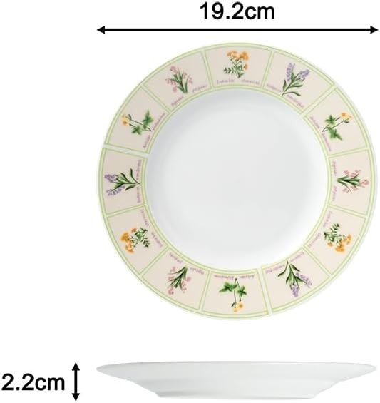 24pc Floral Porcelain Dinner Set Plates Bowls Mugs Service for 6