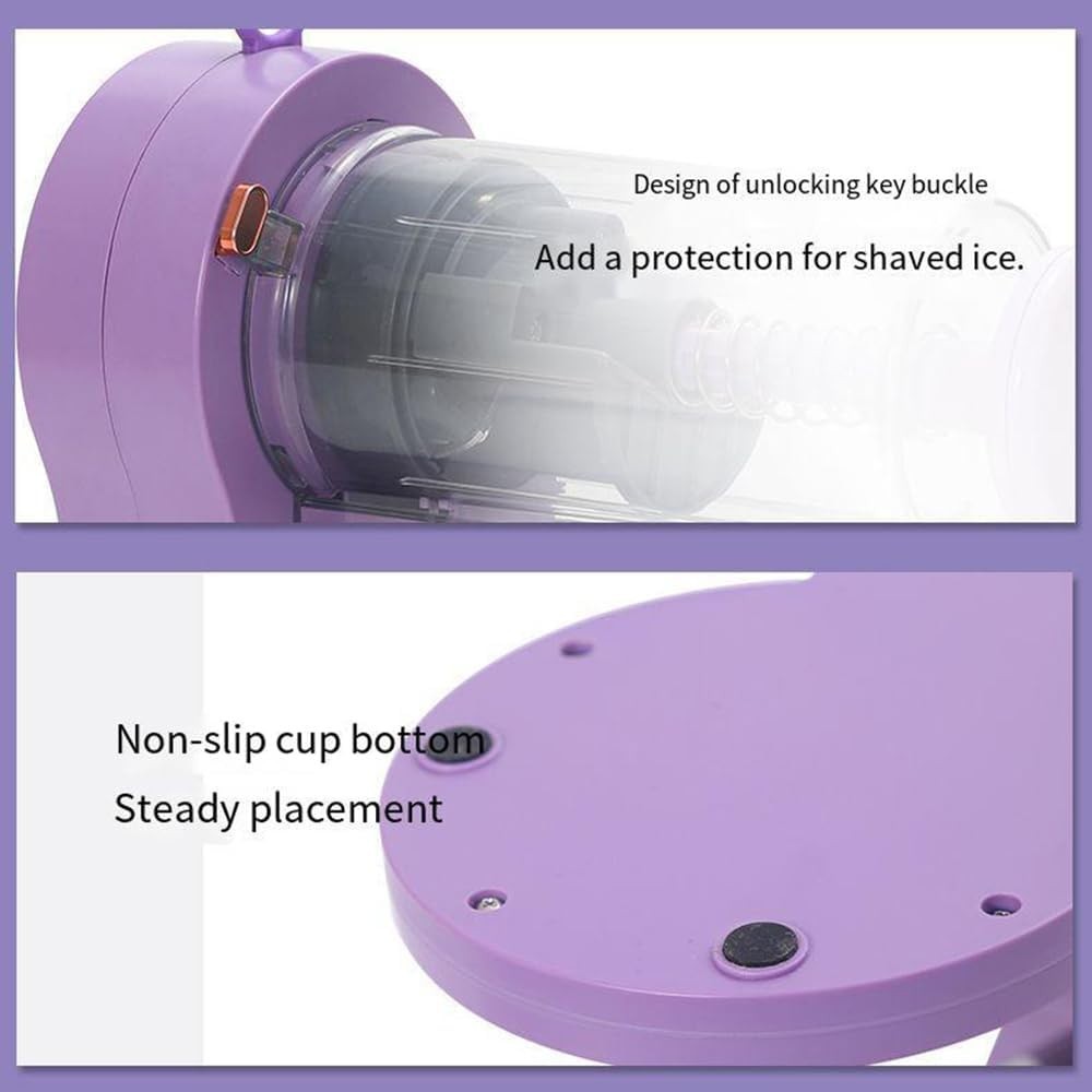 Electric Ice Crusher Shaved Ice Maker Snow Cone Slushie Machine