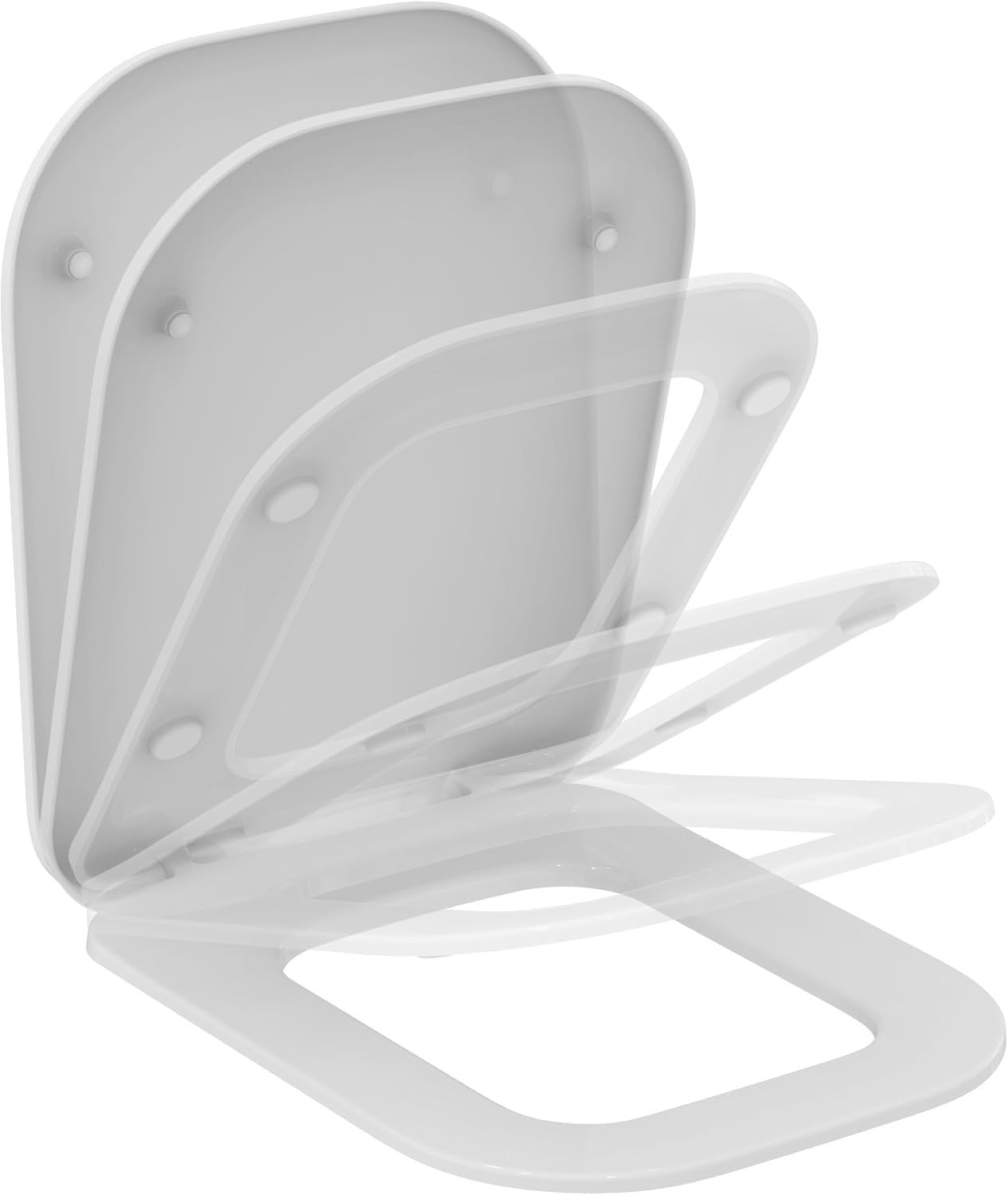 Tonic II WC Toilet Seat White Soft Close Quick Release Duroplast