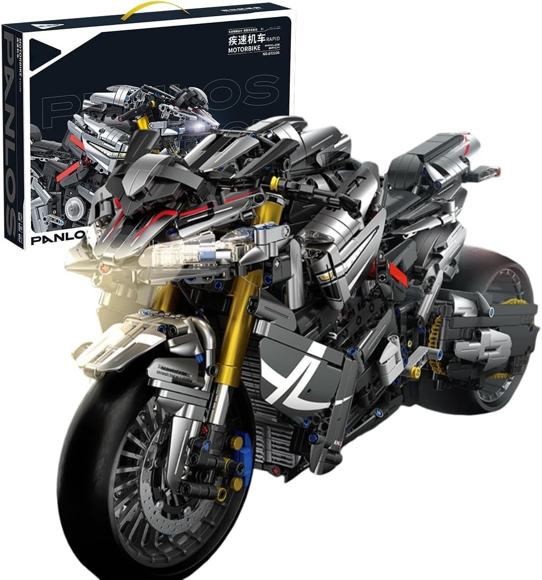2426 PCS Realistic Motorcycle Model Kit with Moving Parts & Detailed Build