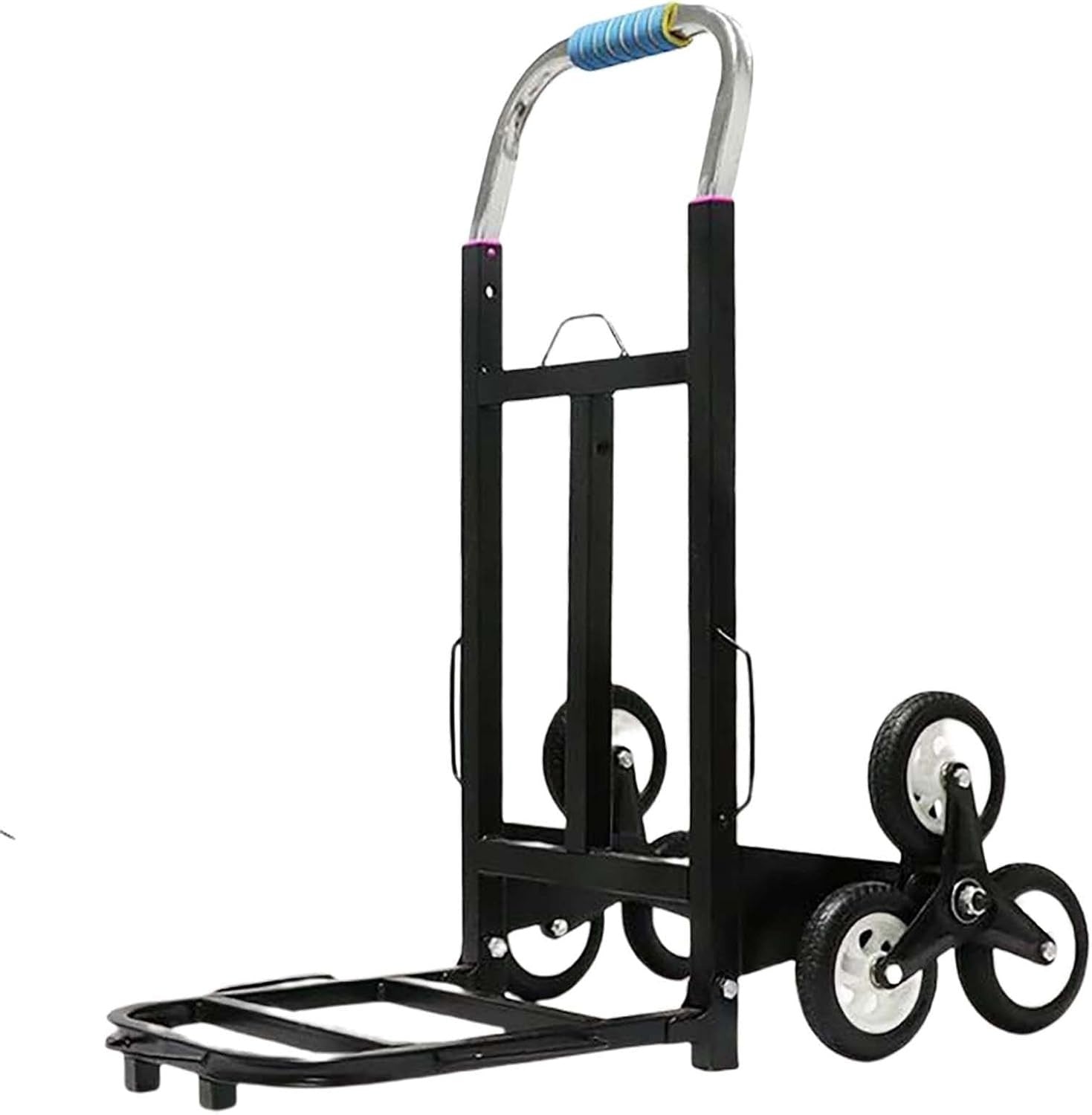 Stair Climbing Hand Trolley Lightweight Folding Sack Truck 6 Wheel