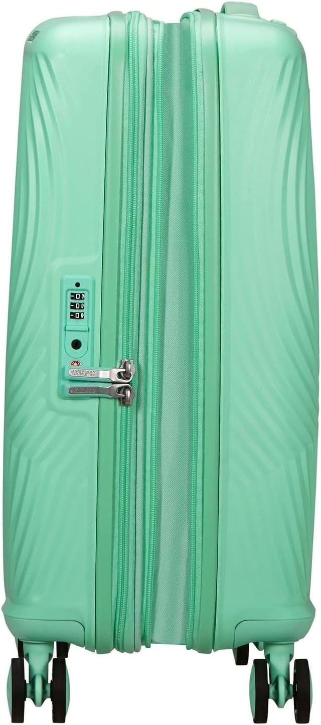 Cabin Hard Shell Suitcase Expandable 55cm TSA Lock Spinner Wheels Mint
