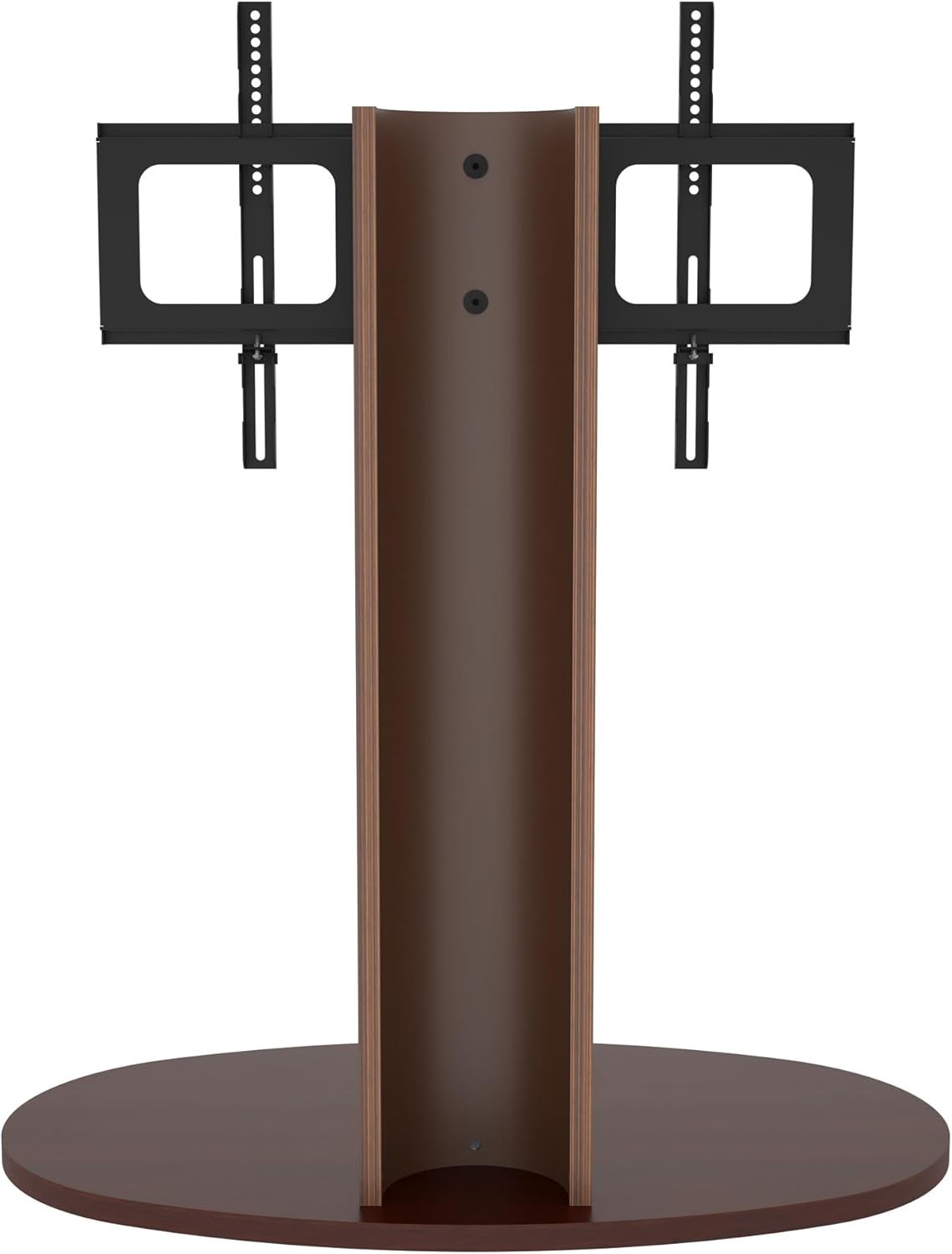 Tall Wood TV Stand Swivel Mount 65” Max, VESA, Adjustable, Modern