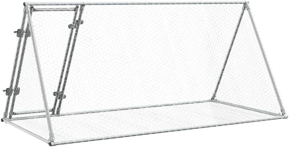 Large Outdoor Rabbit Run Galvanised Steel Hutch Enclosure Secure Mesh