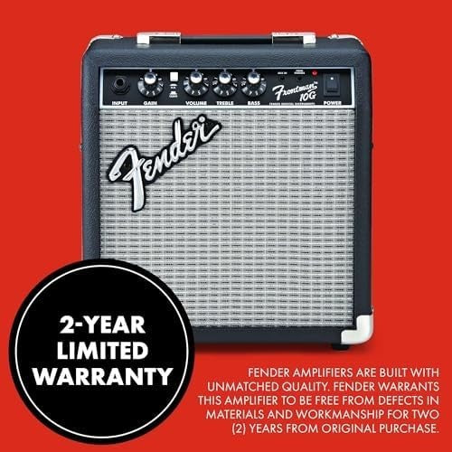10W Guitar Combo Amp Practice Overdrive Headphone Jack Portable
