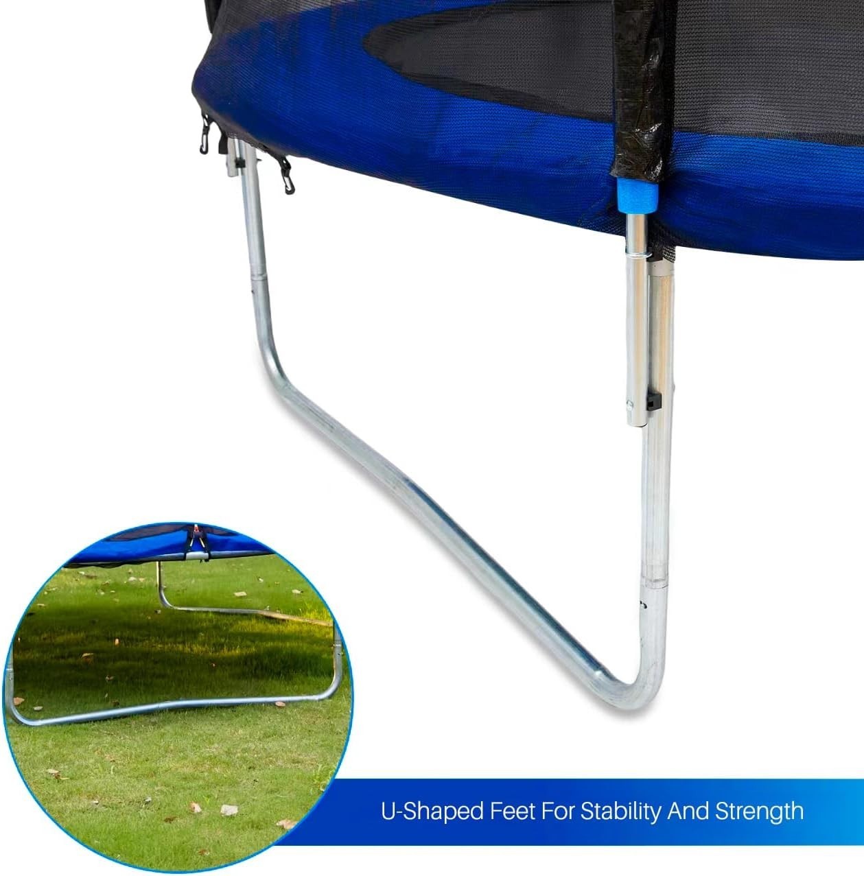 10FT Outdoor Garden Trampoline Safety Net ASTM Heavy Duty Frame
