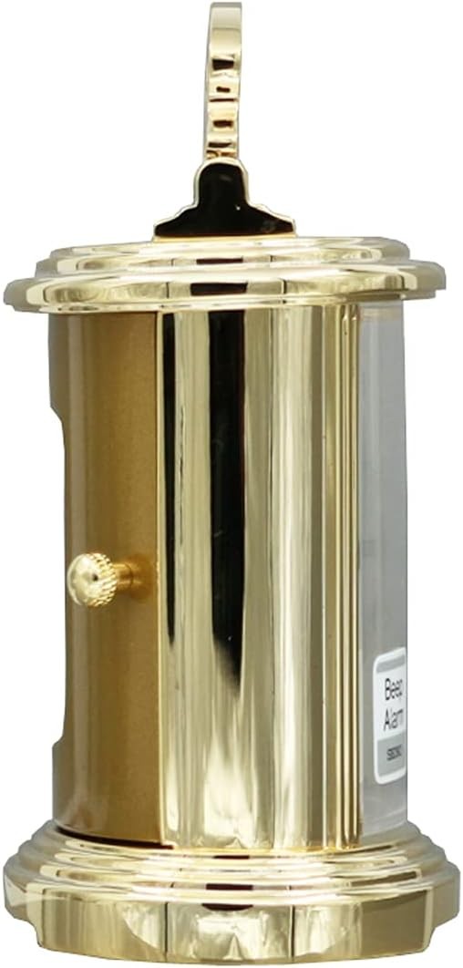 Gold Metal Desk Alarm Clock Classic Analogue Luxury Table