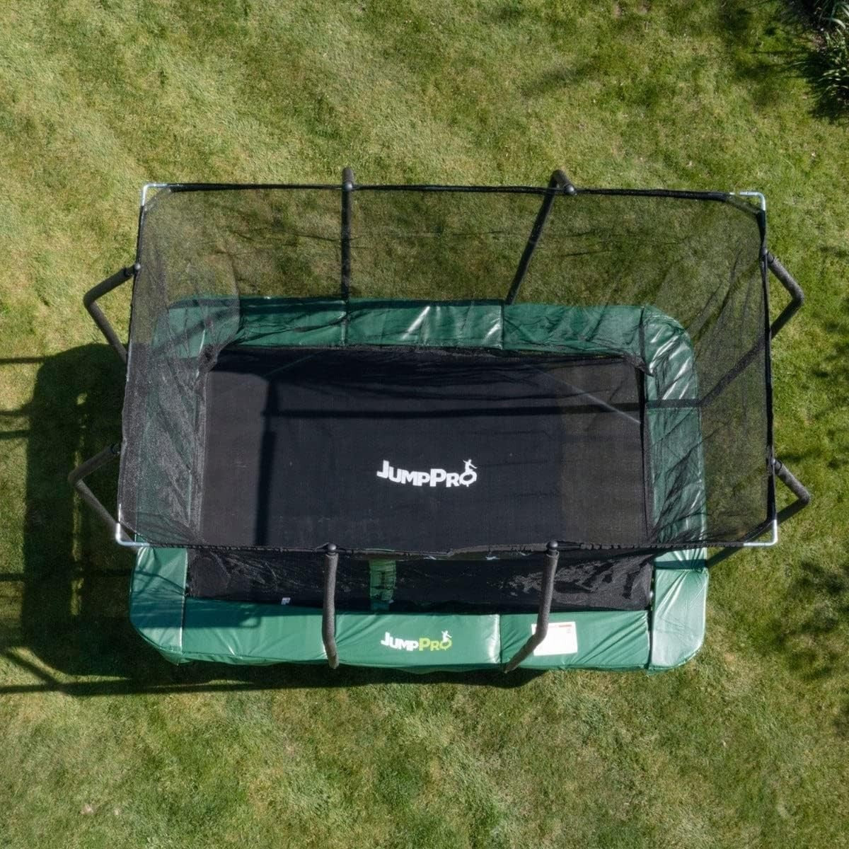Rectangular Garden Trampoline with Inner Safety Enclosure Net & Zip