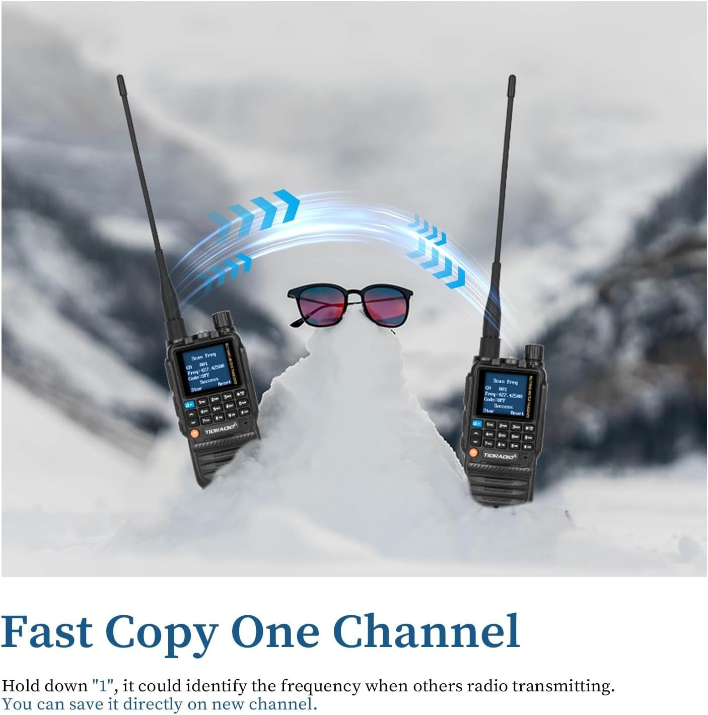 Ham Radio 2 Pack 199CH Bluetooth Programming Airband 2500mAh
