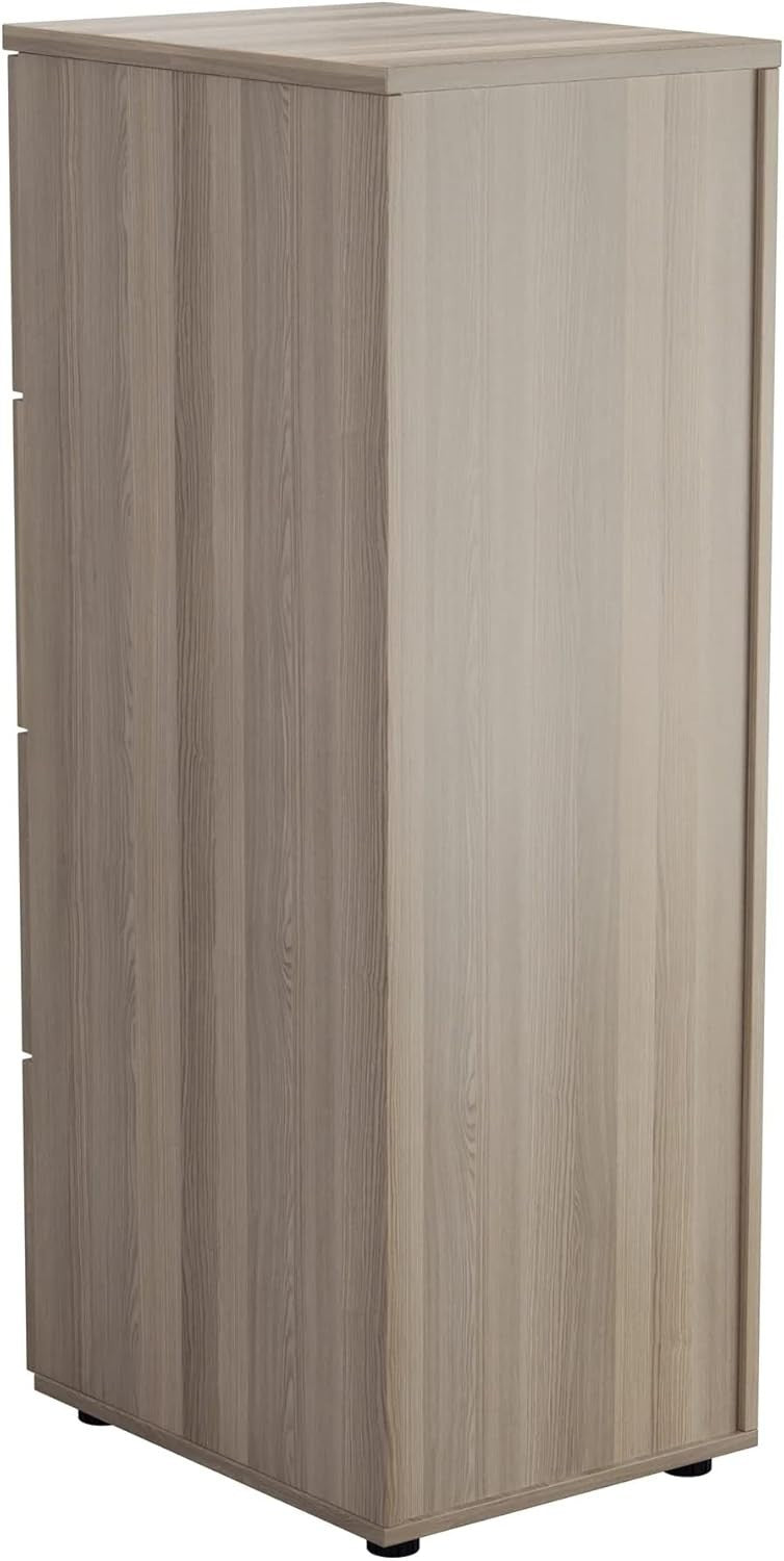 Grey Oak Filing Cabinet 3 Drawer Lockable 105cm Heavy Duty Office