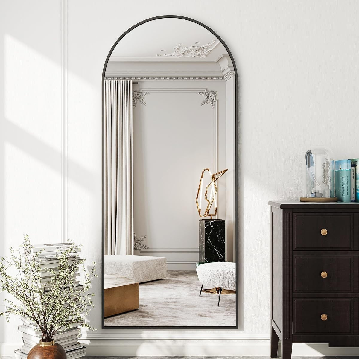 Full Length Arch Mirror 171x76cm Wall Leaning Floor Standing Dressing