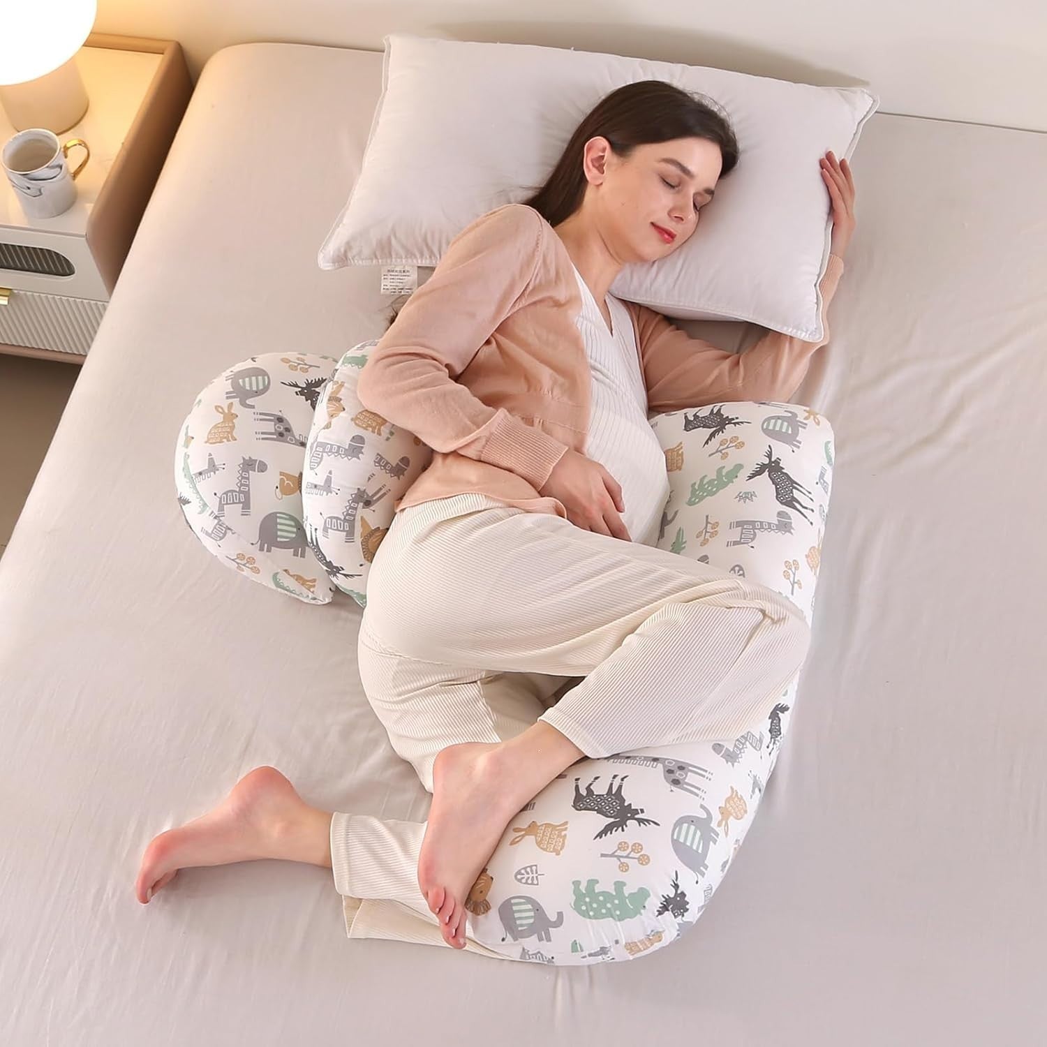 Pregnancy Pillow Maternity Sleep Support for Back Hips Legs Side Sleeper