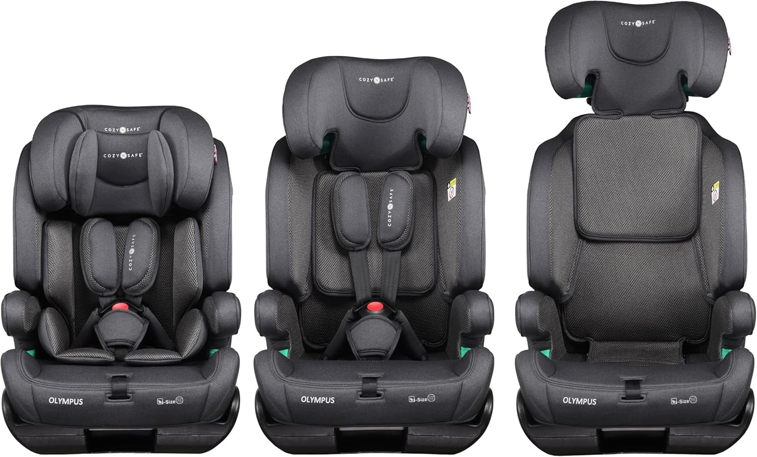 i-Size Toddler Car Seat ISOFIX High Back Booster 15 Months–12 Years