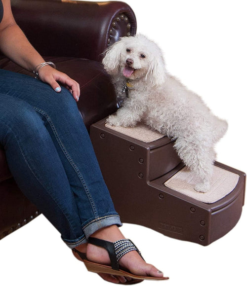 Pet Gear Easy Step II 2-Step Dog Cat Stairs Up to 75lbs Chocolate