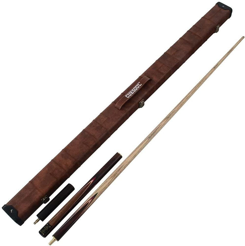 Handmade 57in Snooker Cue 18oz 9.5mm Tip Rosewood 3/4 Case