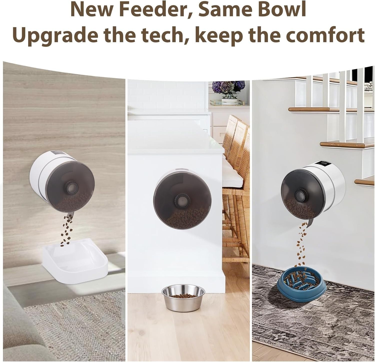 Smart WiFi Cat Feeder 3.5L App Control Timed Auto Food Dispenser