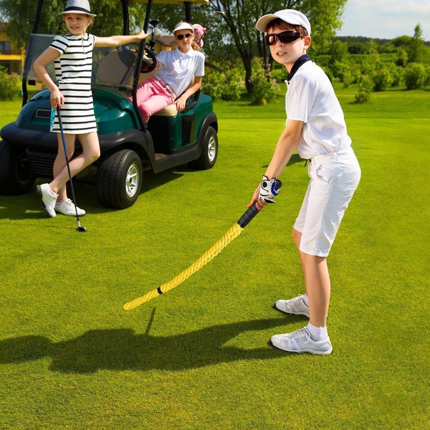 Golf Rope Swing Trainer Tempo Strength Warm Up Power Aid