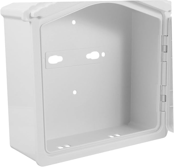 Lockable Wall Mount Milk & Mail Box – Secure Outdoor Storage, White Plastic