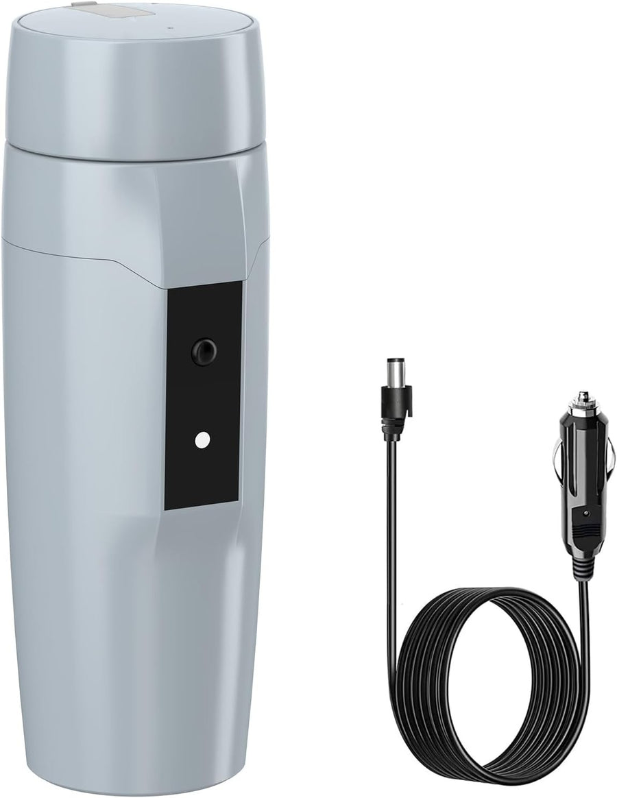 12V Car Travel Kettle 0.35L Portable Electric Water Heater Auto Shut Off