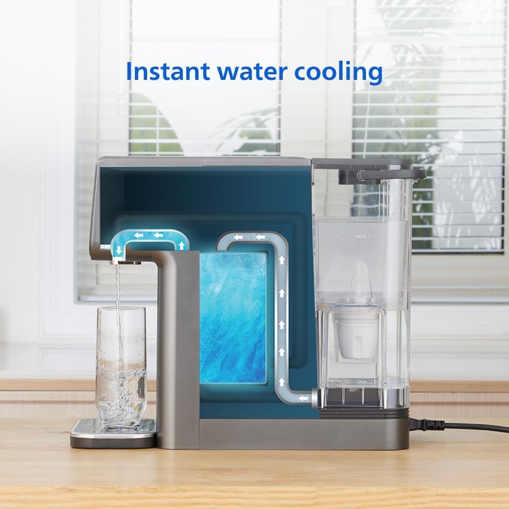 Instant Hot & Cold Water Dispenser Filtered Touch Screen 7 Temp Presets