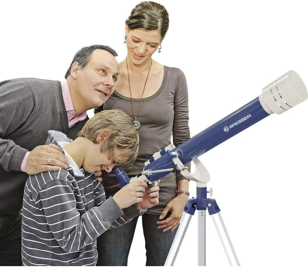 Junior 60/700 AZ Refractor Telescope Blue High Power Kids Astronomy