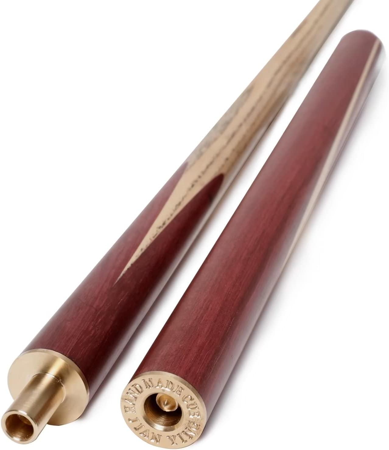 57in 3/4 Jointed Snooker Pool Cue Ash Shaft 10mm Tip Extension Set