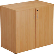 Beech Lockable Office Cupboard Heavy Duty Storage Cabinet Adjustable Shelf