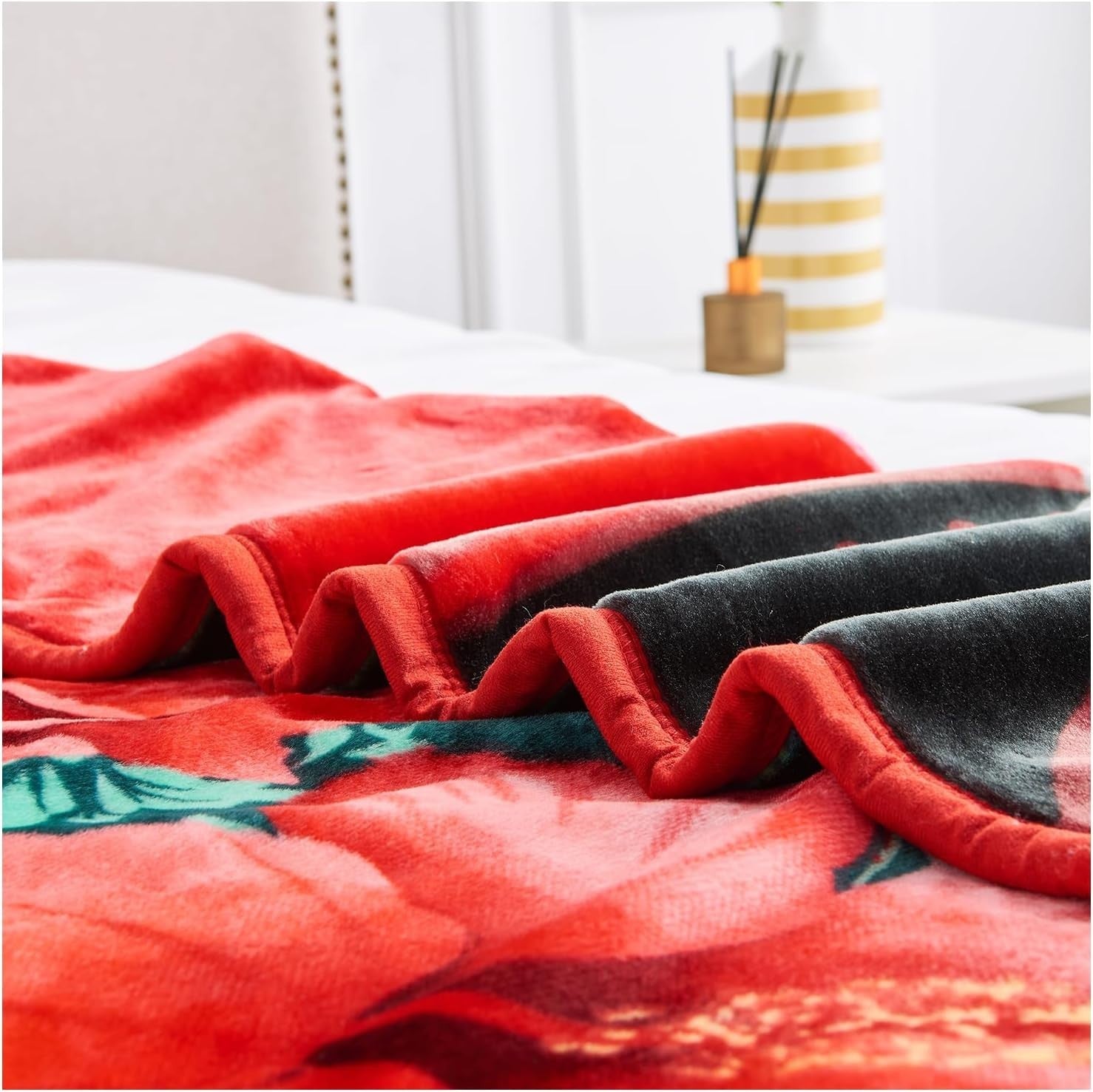 Royal Roses 4kg Sherpa Weighted Blanket 200x240cm King