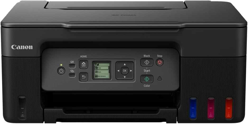 Refillable Ink Tank Wi-Fi Colour Inkjet Printer A4 Copy Scan Duplex Home