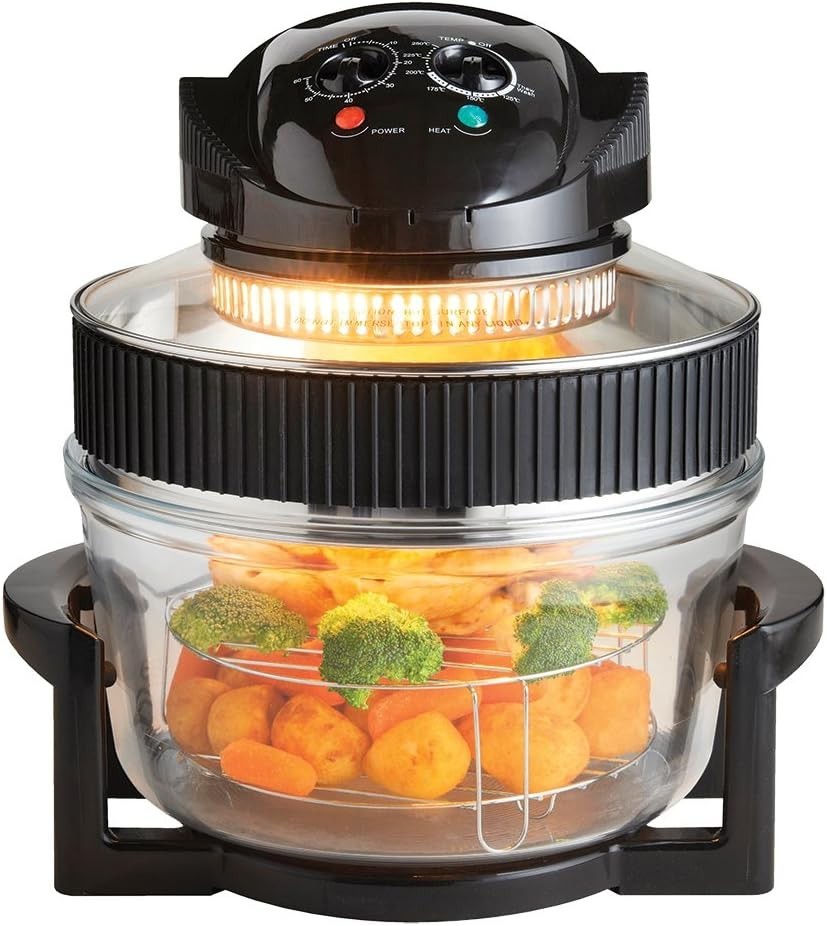 Halogen Air Fryer Oven 17L | Multi-Function, Self-Clean, Timer, Extender Ring
