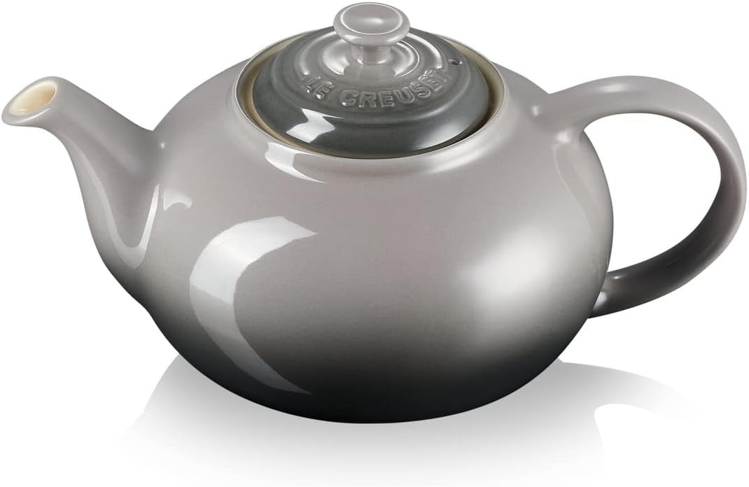 Stoneware Teapot 1.3L Classic Tea Pot Flint Grey Serves 3-4 Cups