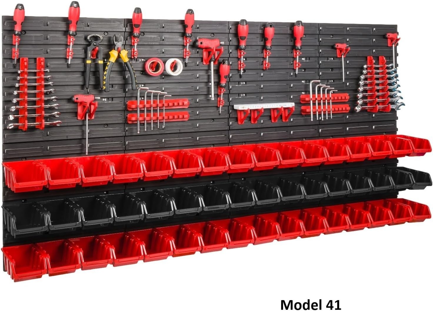 Large Garage Pegboard Tool Storage Wall Organizer Bin Rack