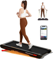 4-in-1 Under Desk Treadmill with 10% Auto Incline & Vibration