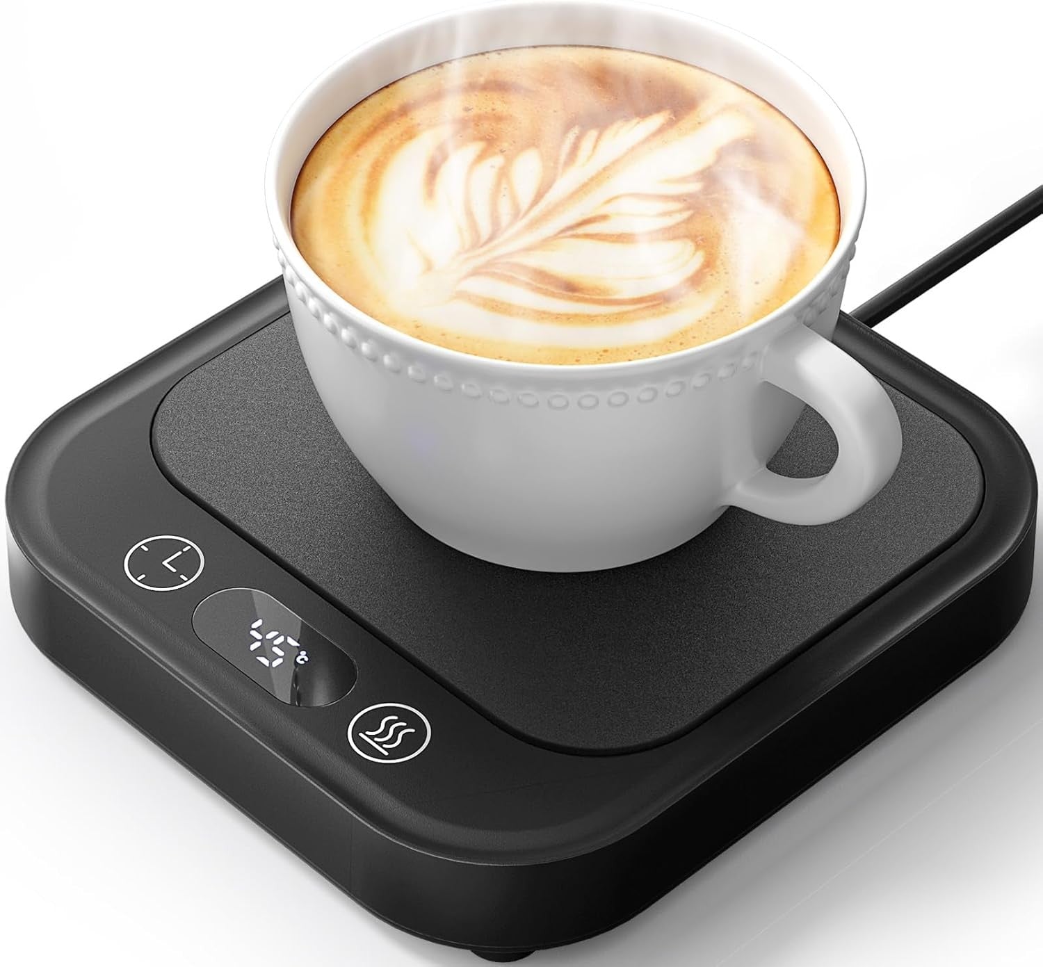 Coffee Mug Warmer 4 Temp Settings 8H Timer Desk Cup Heater