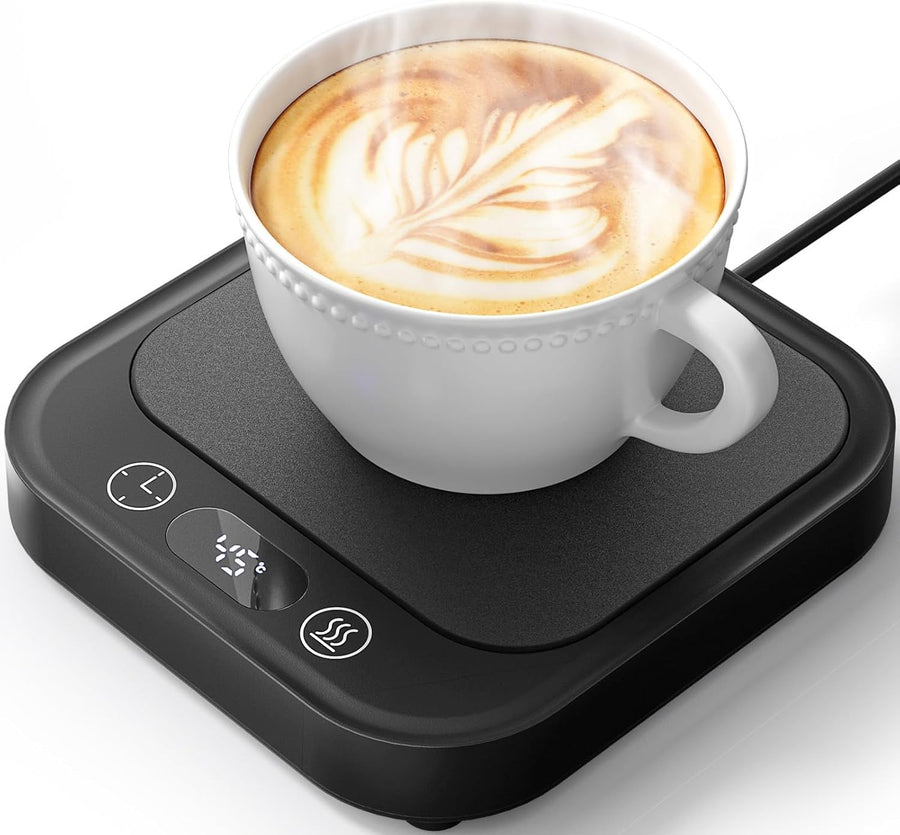 Coffee Mug Warmer 4 Temp Settings 8H Timer Desk Cup Heater