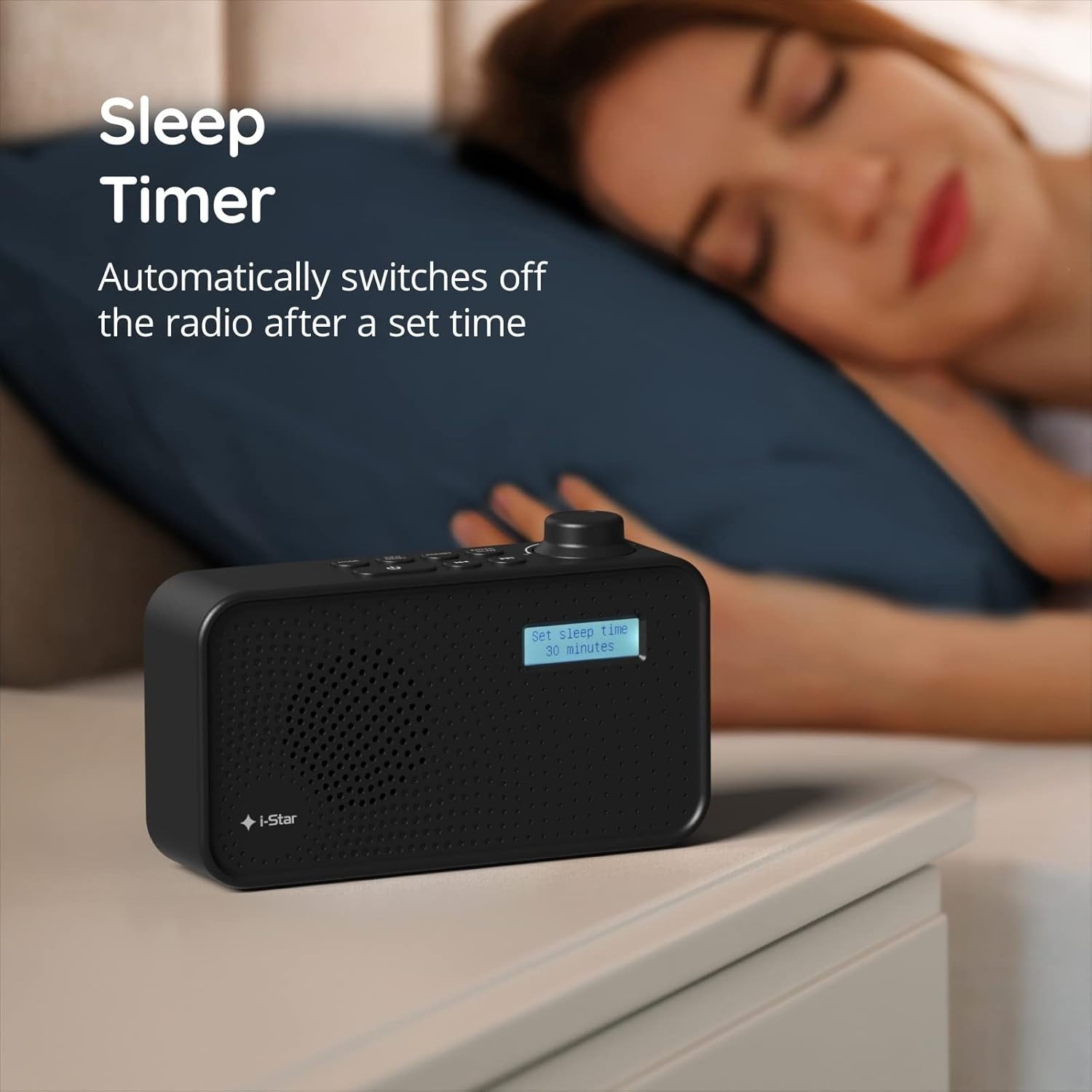 Portable DAB DAB+ FM Radio USB Rechargeable Small Digital Black