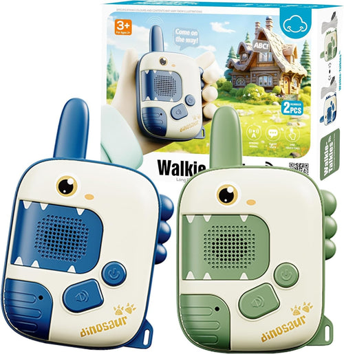 Kids Dinosaur Walkie Talkies 2 Pack 1000FT Range Outdoor Adventure Toy